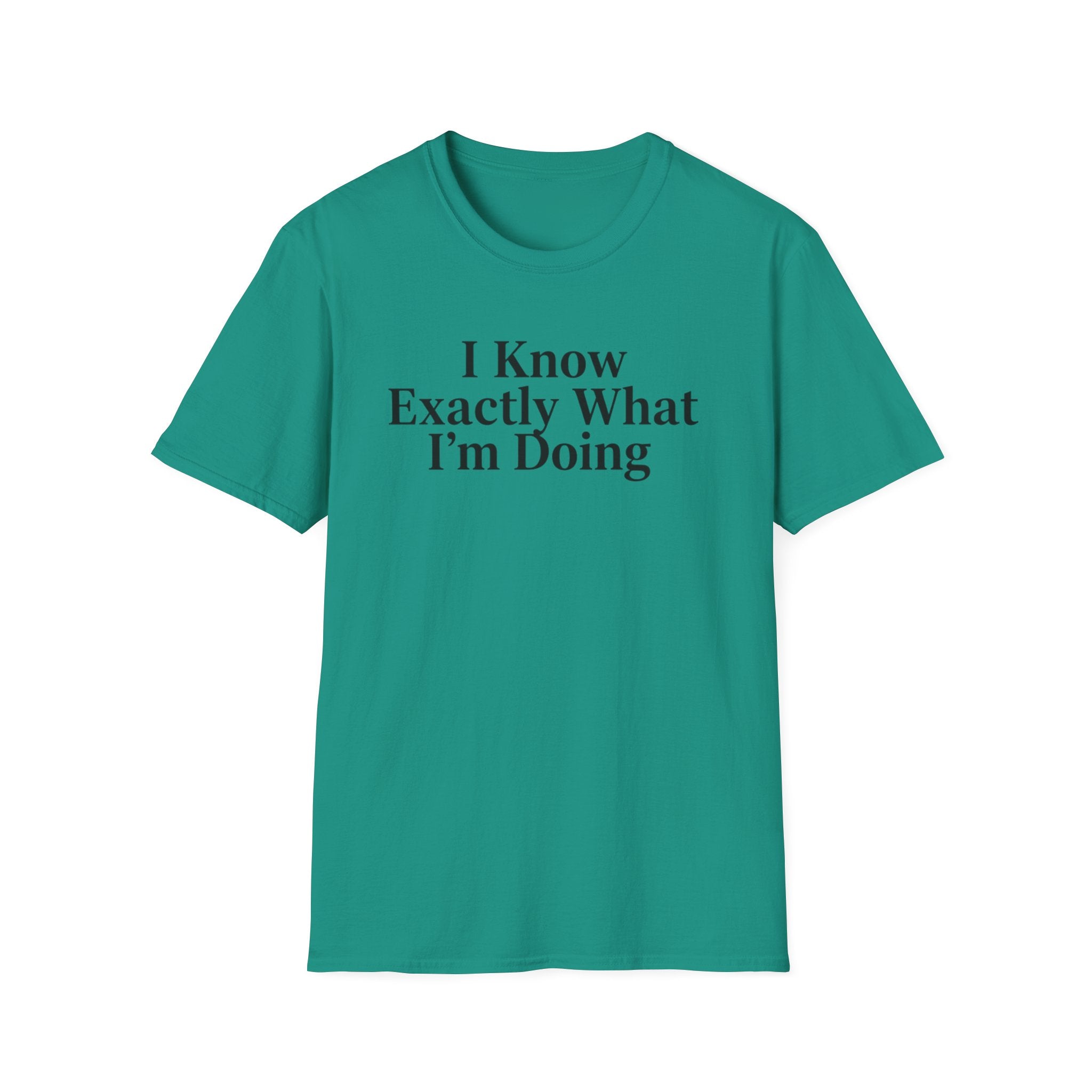 I know exactly what I'm doing ((just text)) T-shirt