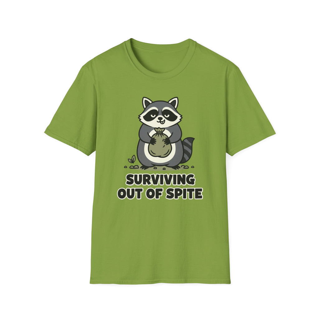 Racoon- Surviving out of spite T-shirt