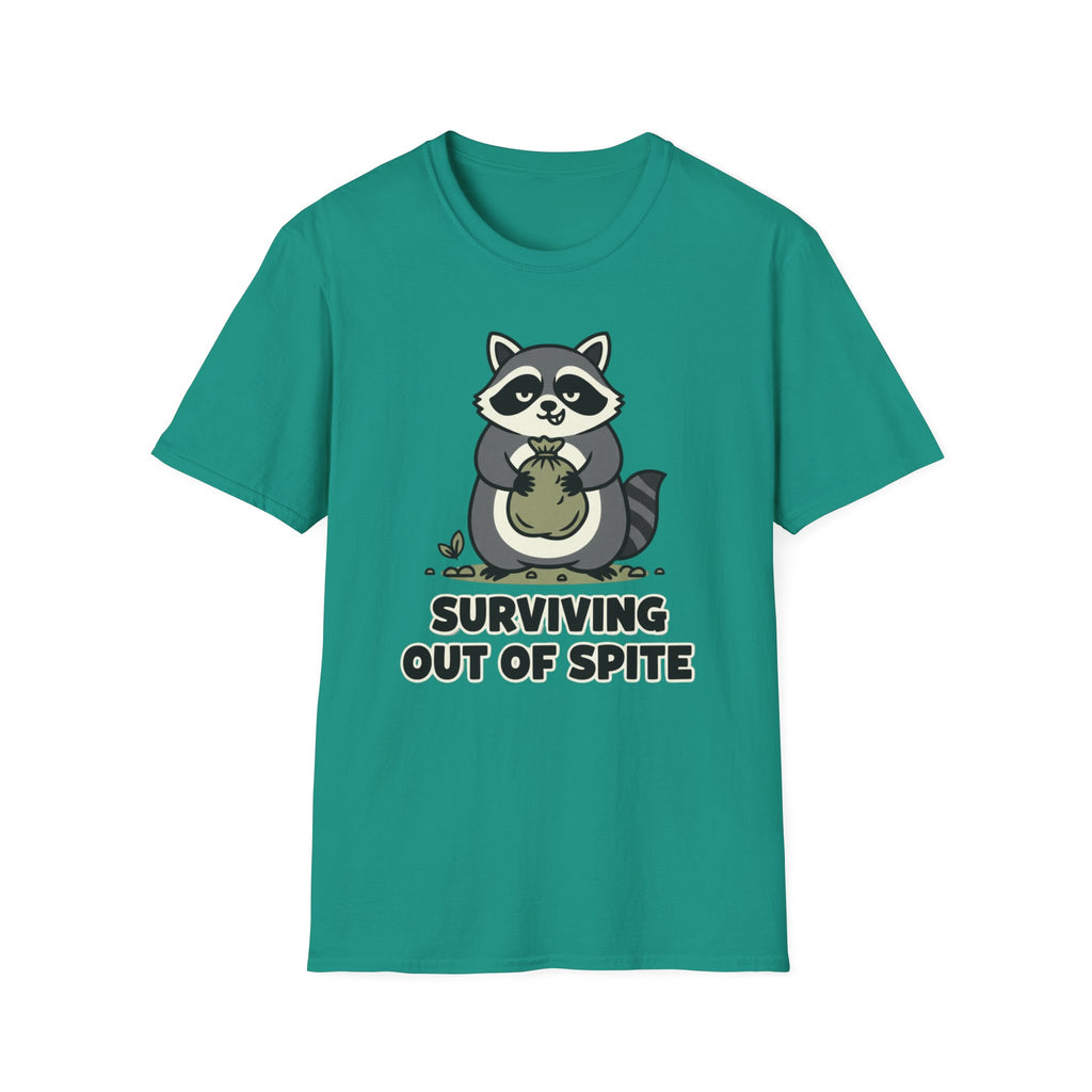 Racoon- Surviving out of spite T-shirt