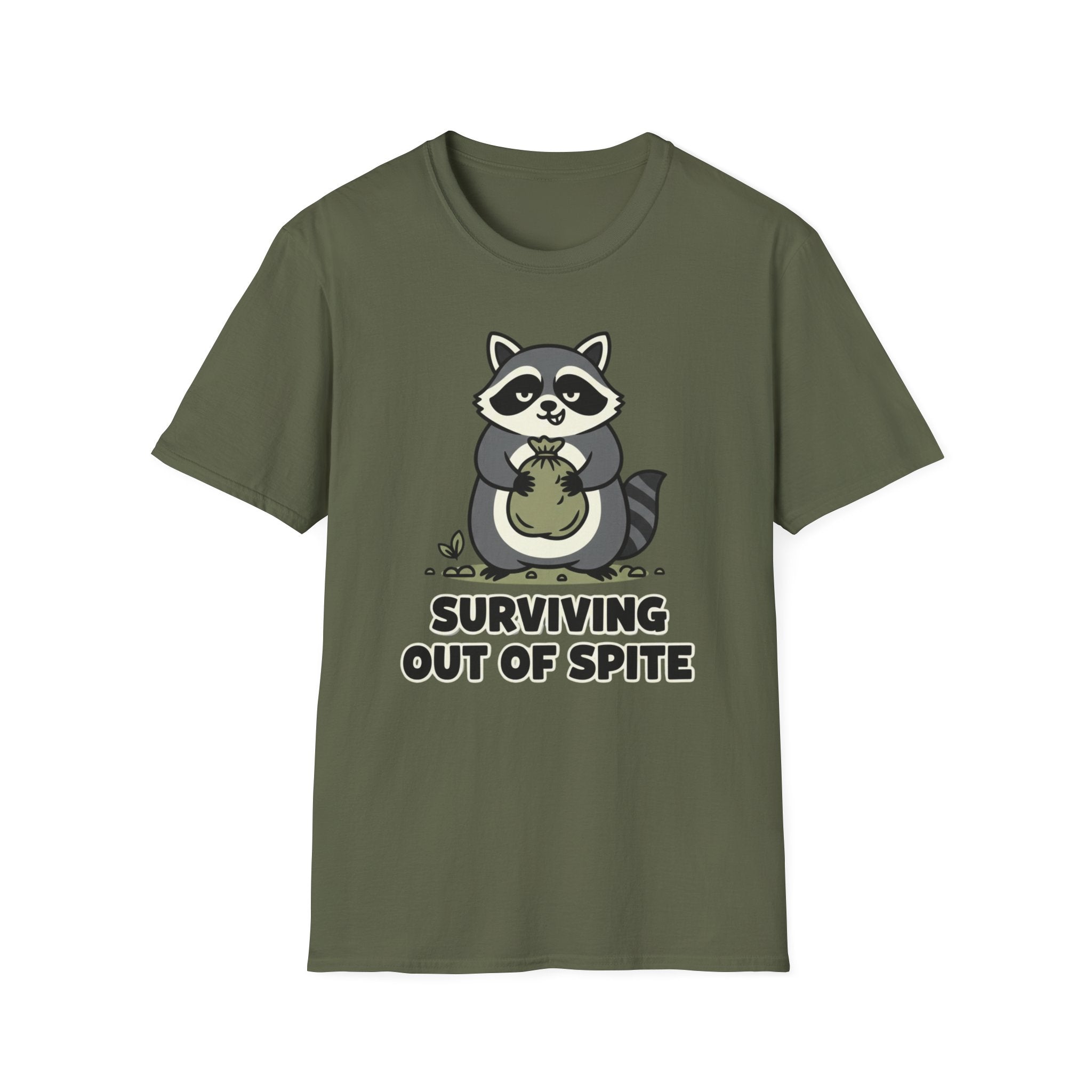 Racoon- Surviving out of spite T-shirt