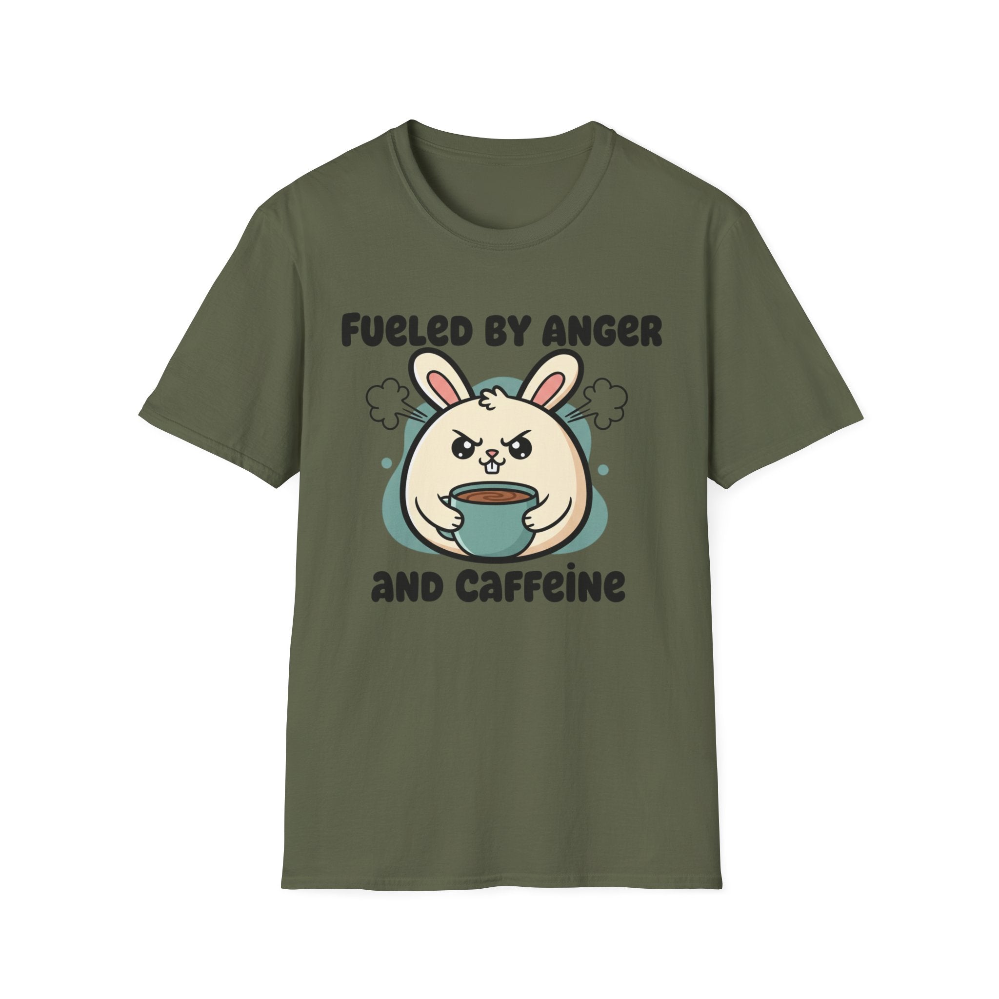 Fueled by anger and caffeine T-shirt